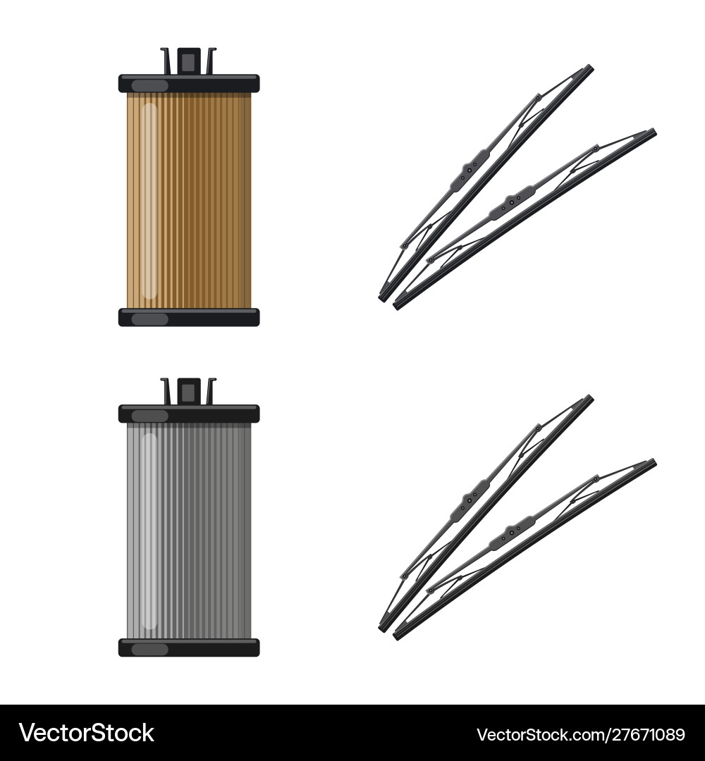 Design auto and part sign collection Vector Image