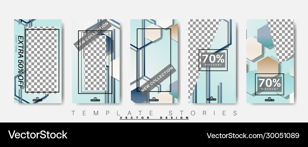Editable story background template design web Editable story background template design web vector image