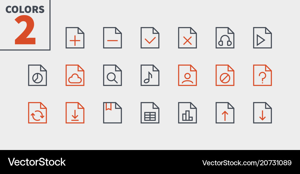 File ui pixel perfect well-crafted thin Vector Image