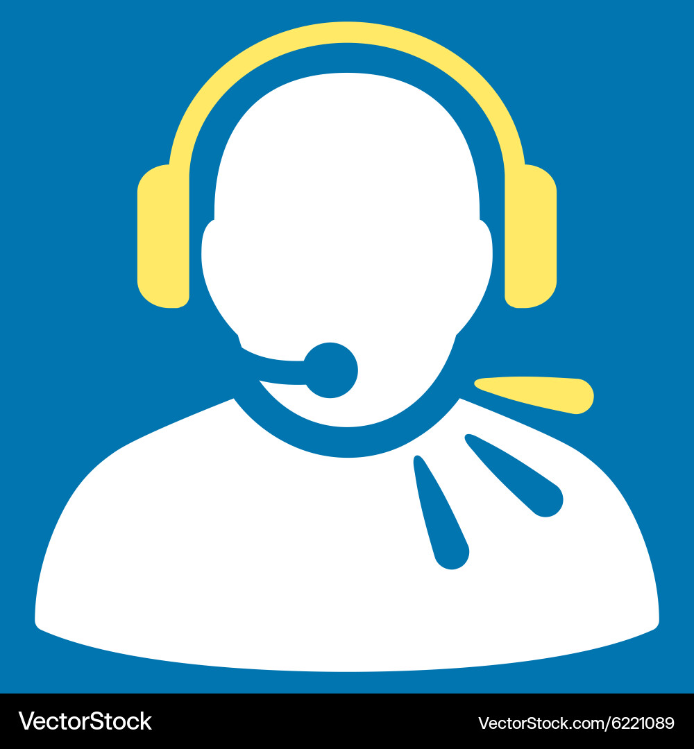 Operator message icon vector image