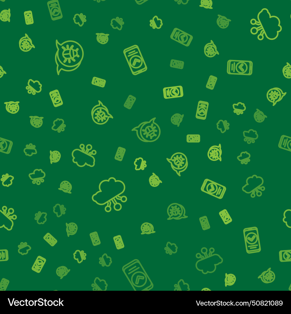 Set line system bug internet of things Set line system bug internet of things vector image