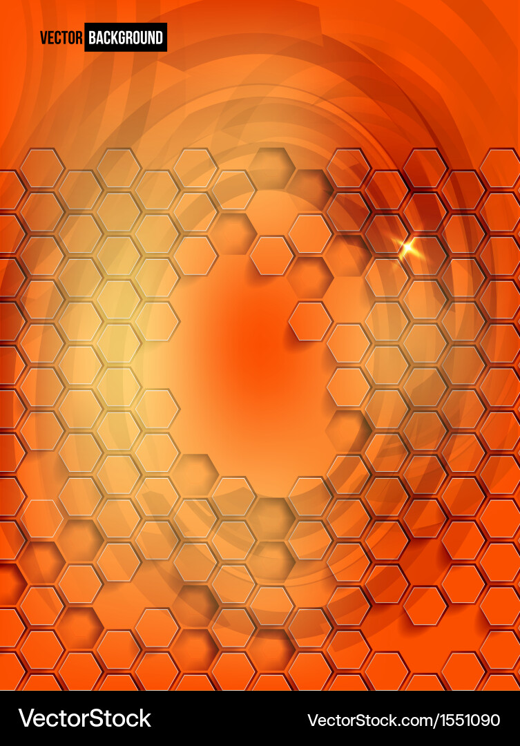 Abstract background hexagon web Vector Image