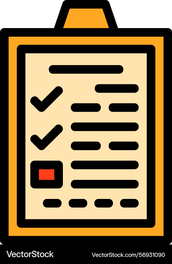 Application form line filled style icon design Vector Image