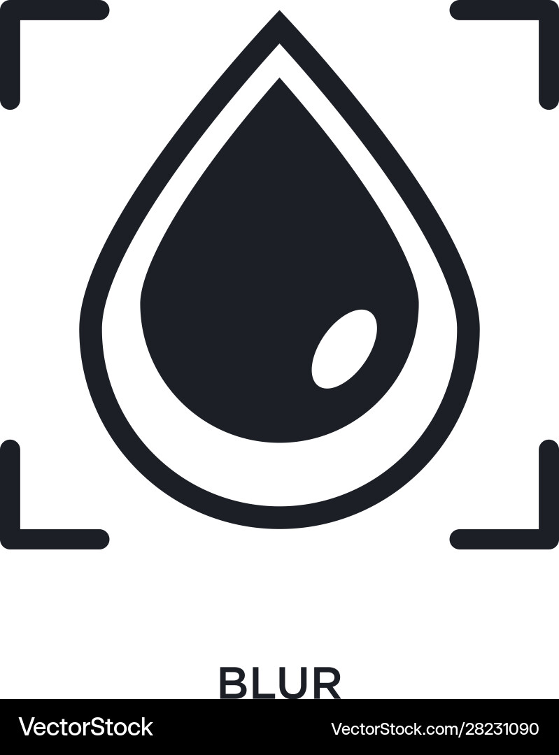 Blur isolated icon simple element from Vector Image
