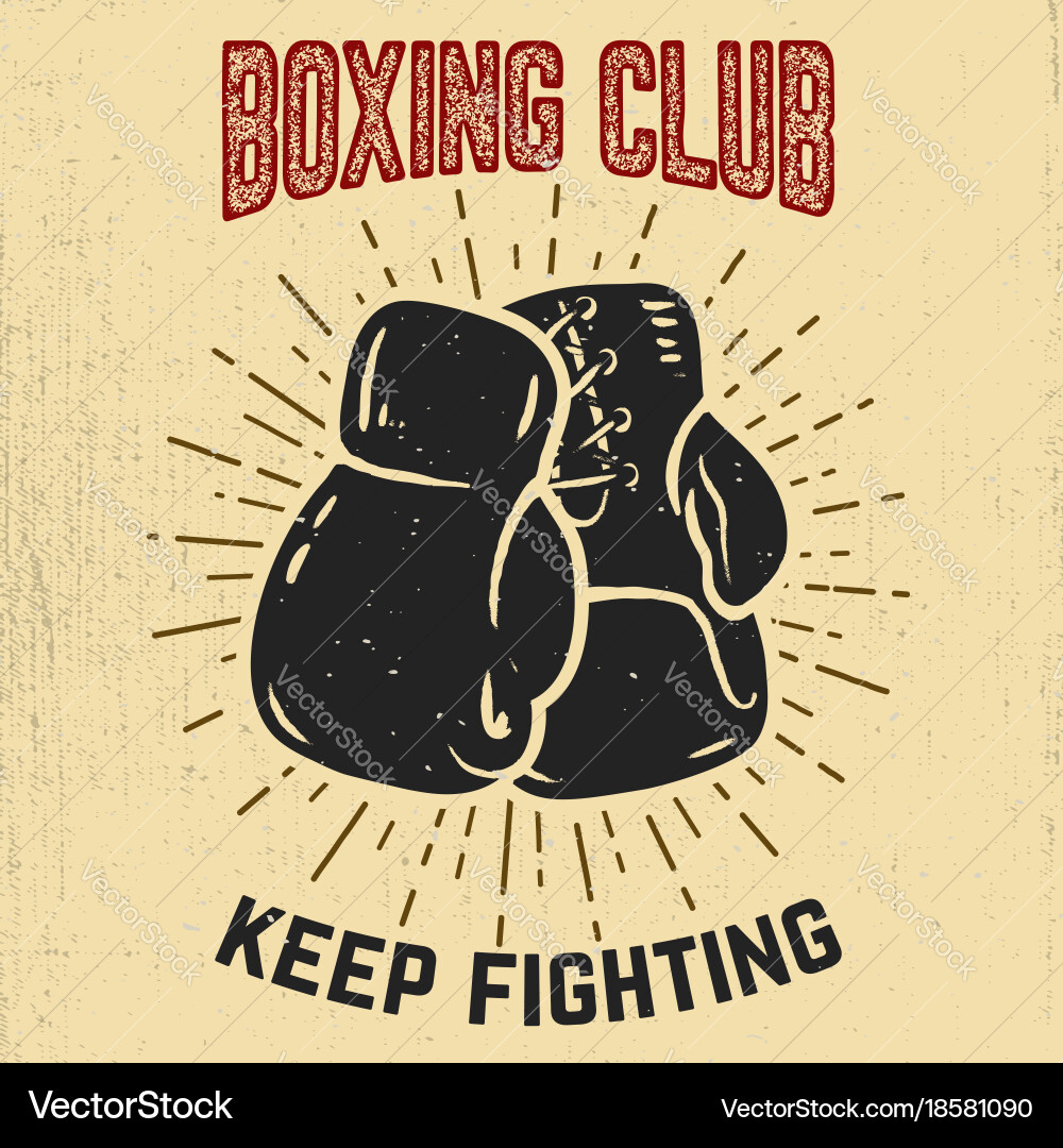Boxing Gloves - Fight On Vector Image