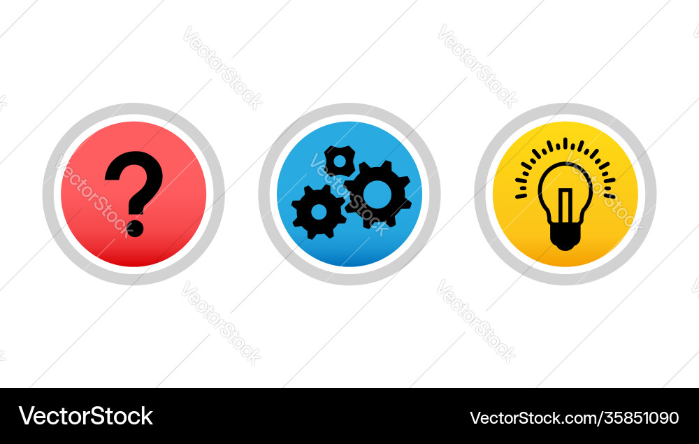 Challenge problem solving concept process Challenge problem solving concept process vector image