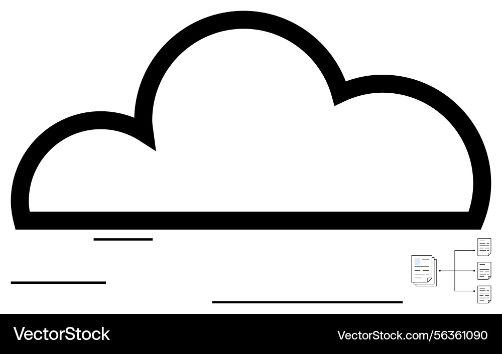 Cloud networking concept connecting data storage Cloud networking concept connecting data storage vector image