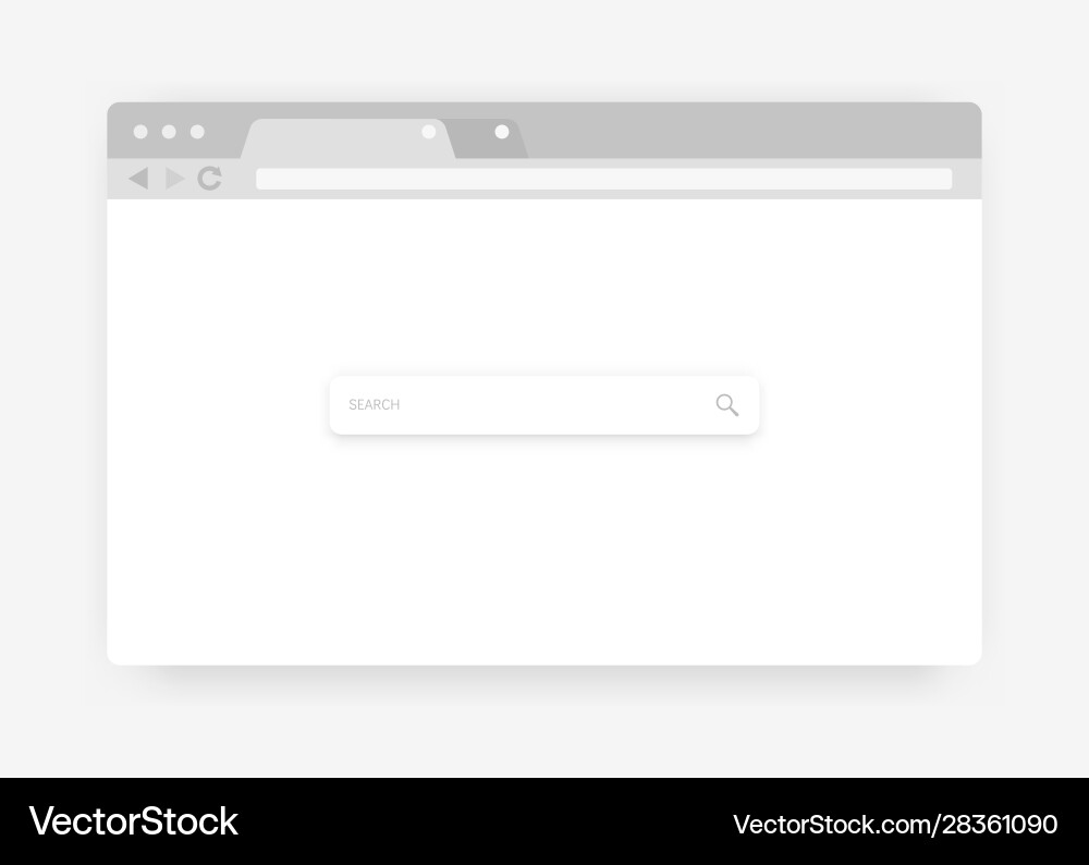 Flat Web Browser Window vector image