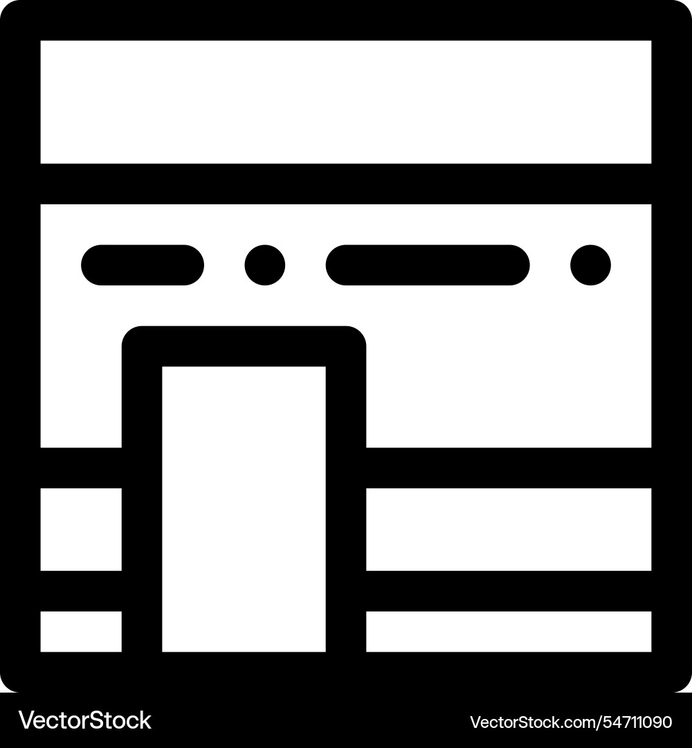 Mechanic icon thin linear style design isolated Mechanic icon thin linear style design isolated vector image
