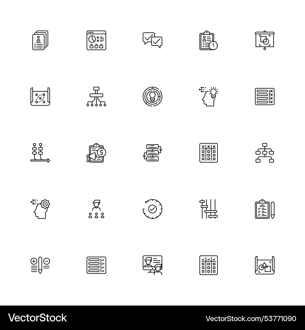 Project development icon outline style image vector image