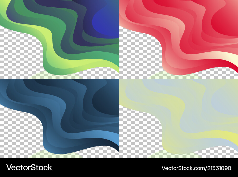 Smooth abstract colorful backgrounds set - eps10 Smooth abstract colorful backgrounds set - eps10 vector image