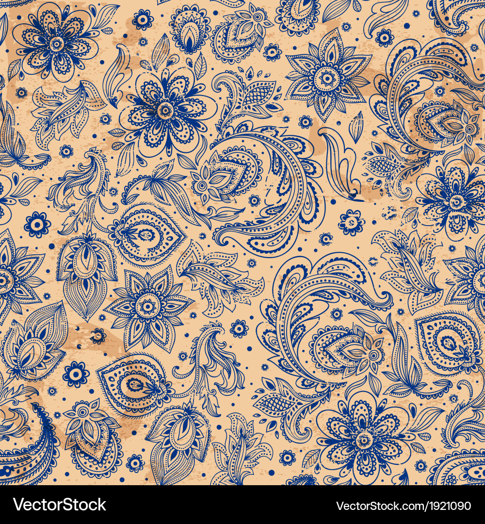 Vintage Floral Pattern Vector Image