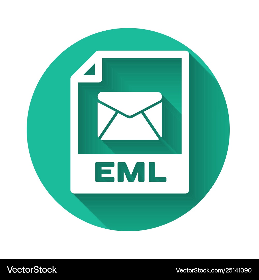 Weiße eml Datei Dokument Symbol herunterladen Schaltfläche Weiße eml Datei Dokument Symbol herunterladen Schaltfläche vektorbild