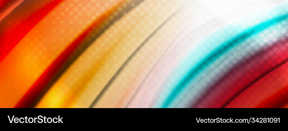 Abstract background smooth flowing lines blurred vector image