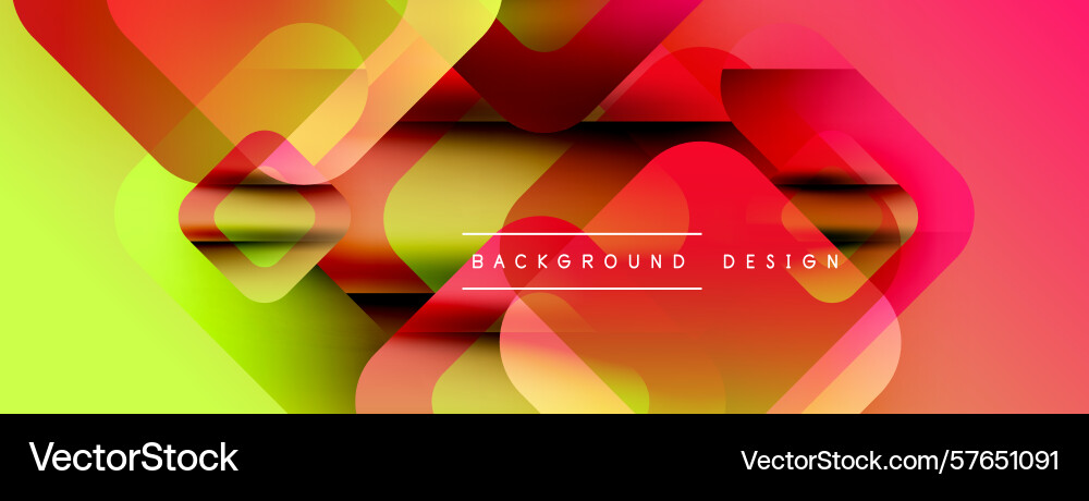 Abstract geometric shapes overlap creating Vector Image
