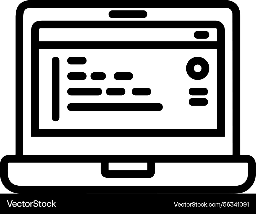 Computer icon symbol image Computer icon symbol image Vector Image