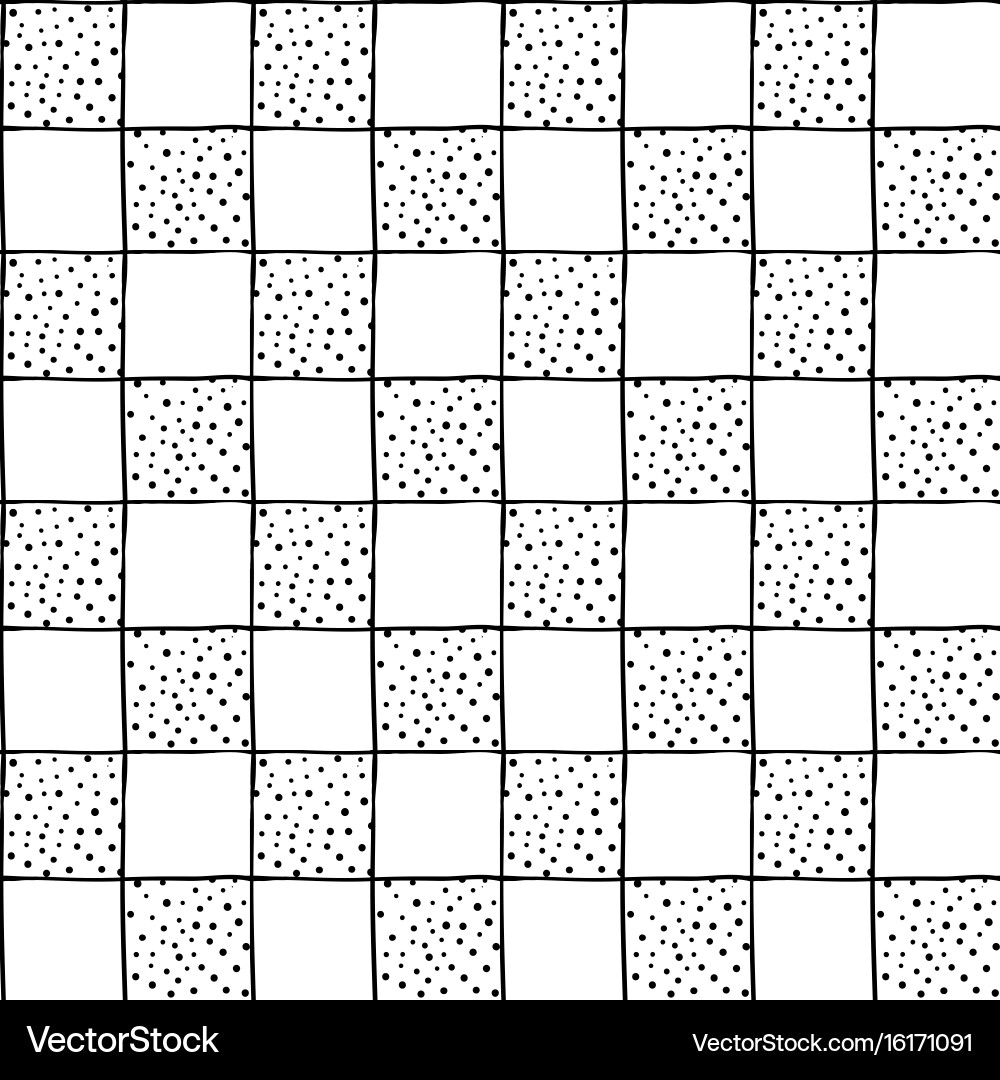 Cute simple seamless checkered pattern vector image