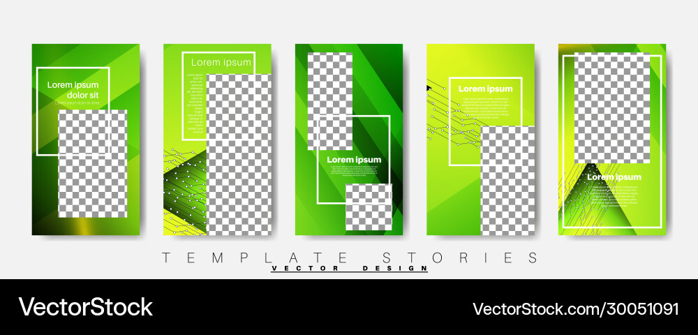 Editable story background template design web Editable story background template design web vector image