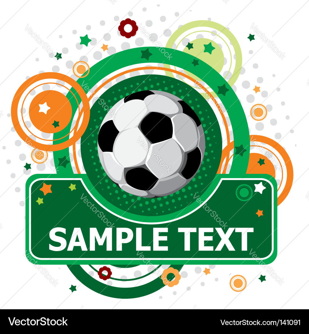 Festive Soccer Celebration Background Vector Image