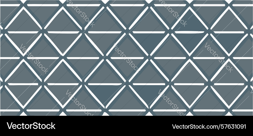 Gray triangular tile pattern classic geometric vector image