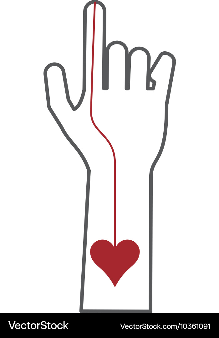 Hand index finger icon vector image