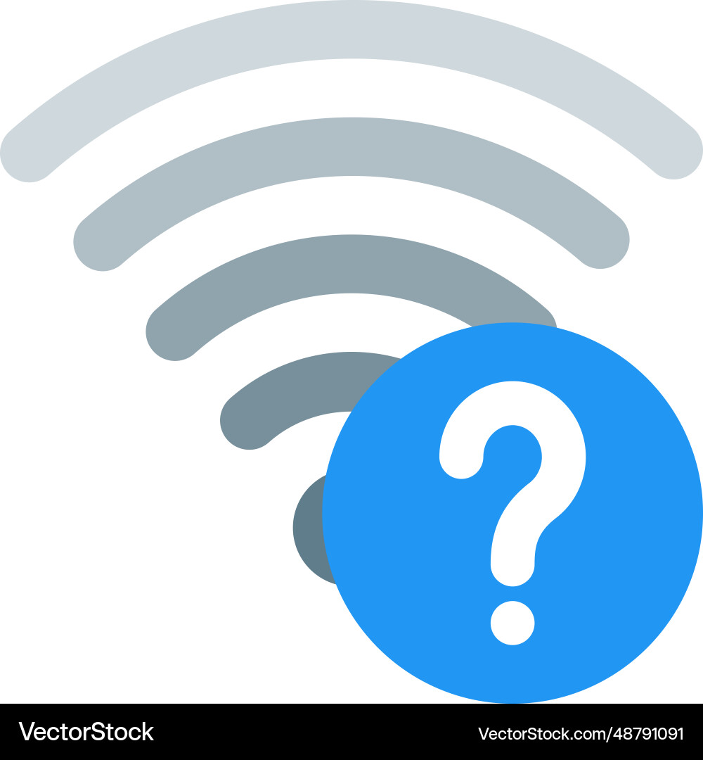Password required for wireless connection Vector Image