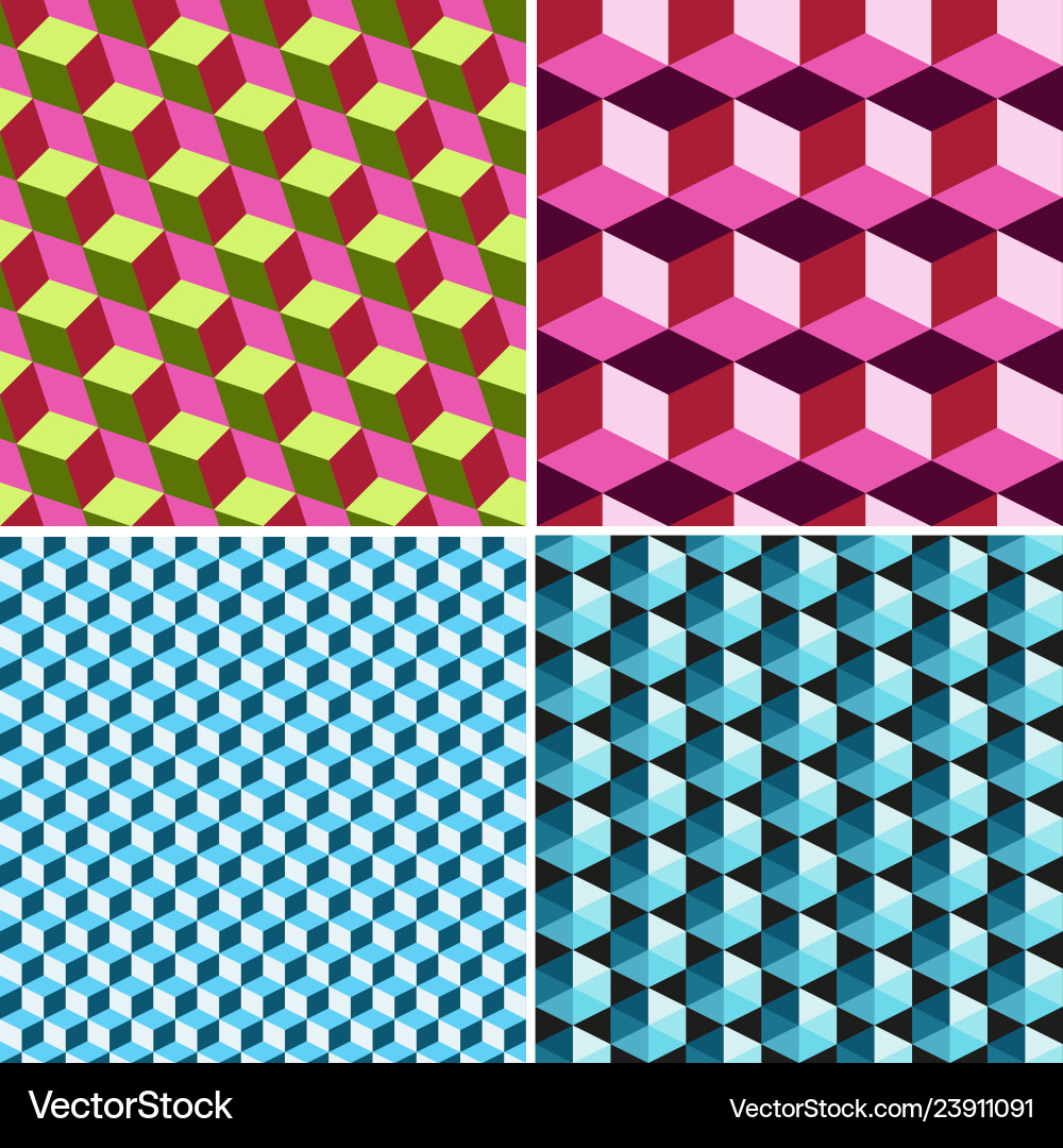 Set seamless patterns from volumetric vector image