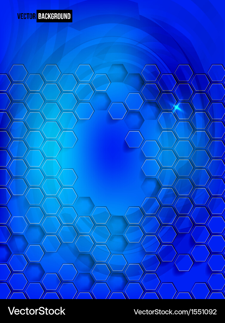 Abstract background hexagon web vector image