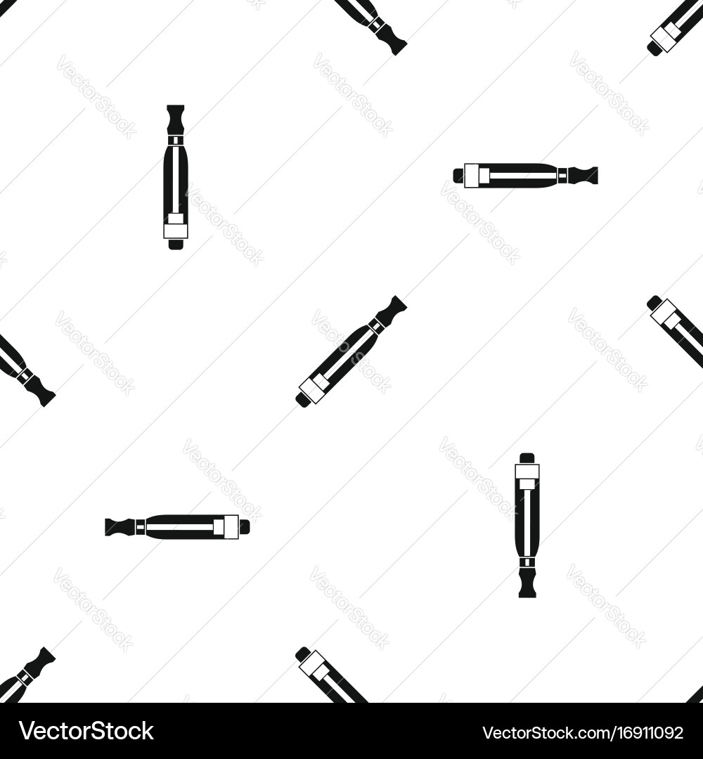 Clearomizer pattern seamless black Vector Image