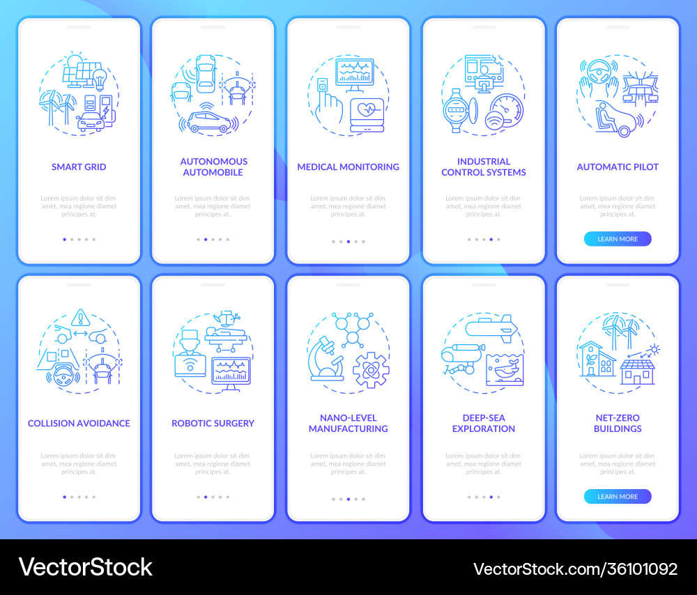 Cps implementation onboarding mobile app page Cps implementation onboarding mobile app page vector image