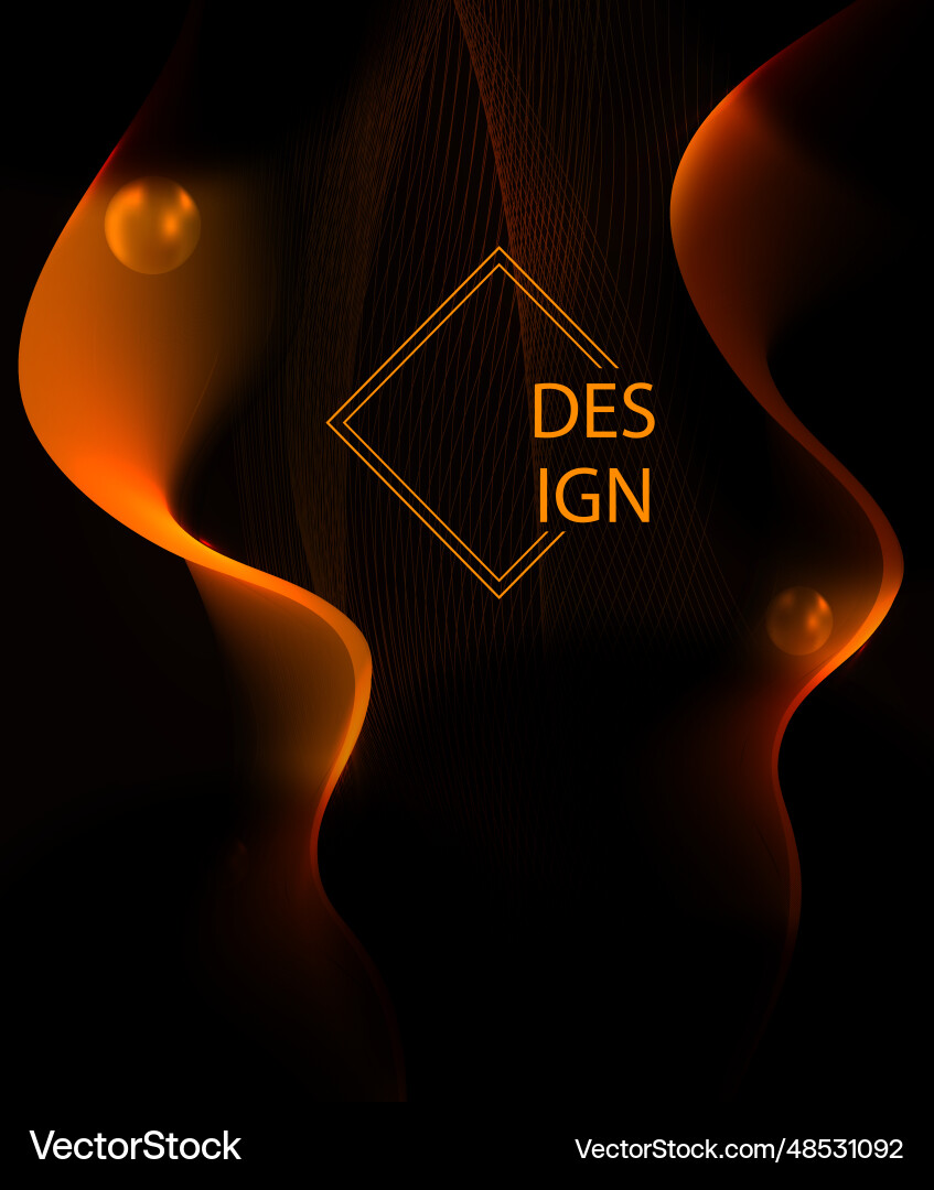 Isolated orange curved shape with mesh texture Isolated orange curved shape with mesh texture vector image