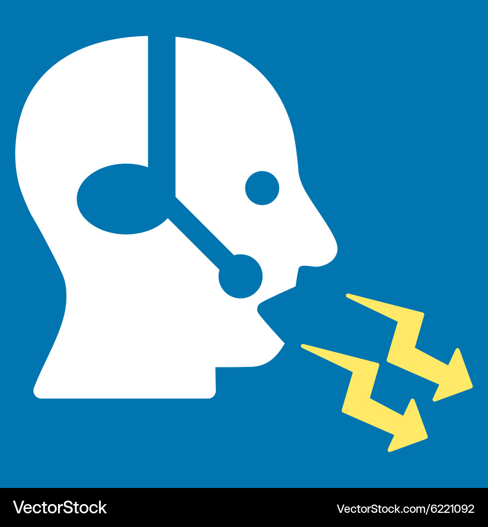 Operator shout icon vector image