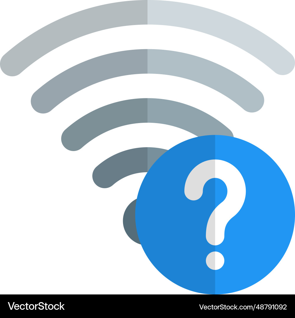 Password required for wireless connection Vector Image