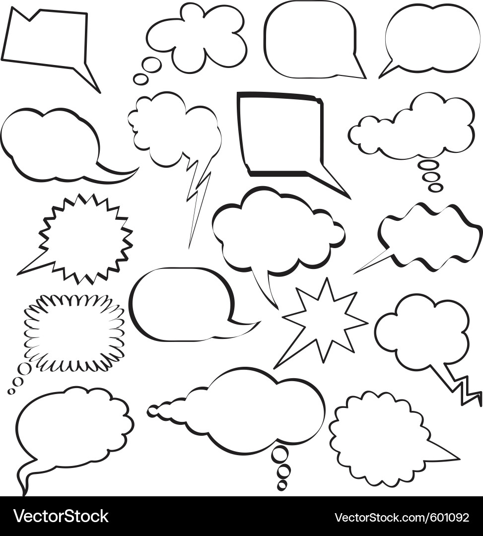 Speech bubbles vector image