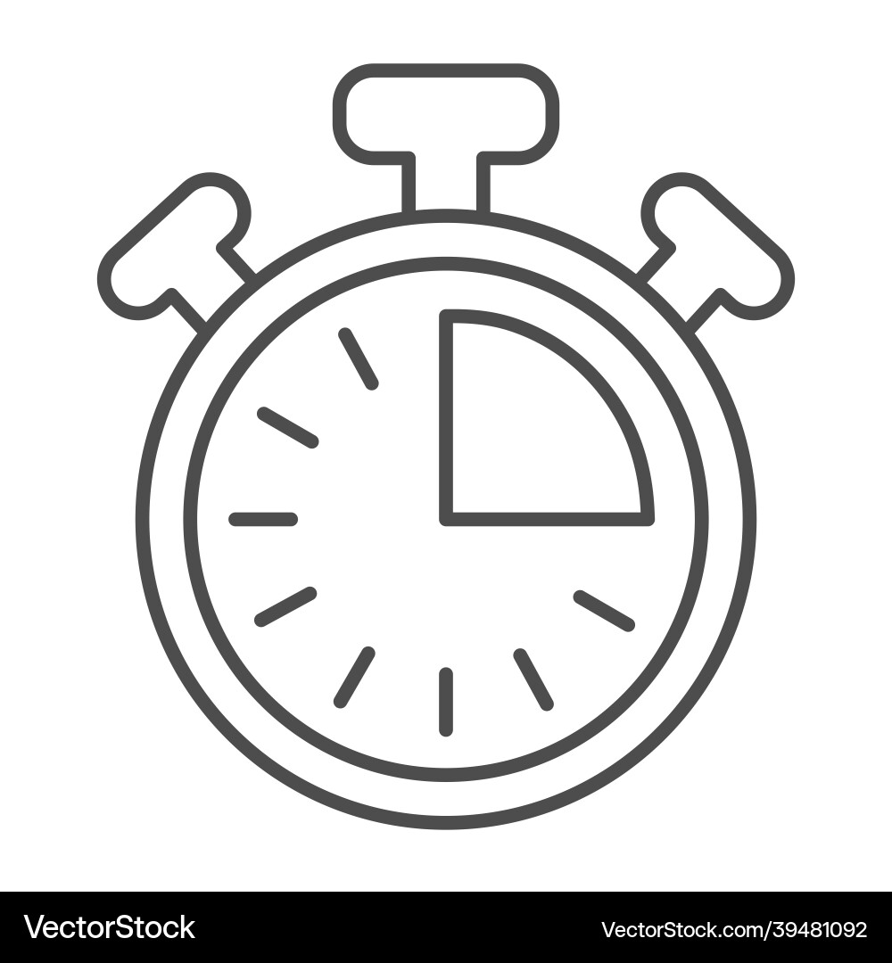 Stopwatch with buttons 15 seconds timer Stopwatch with buttons 15 seconds timer vector image
