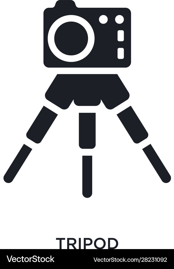 Tripod isolated icon simple element from Vector Image