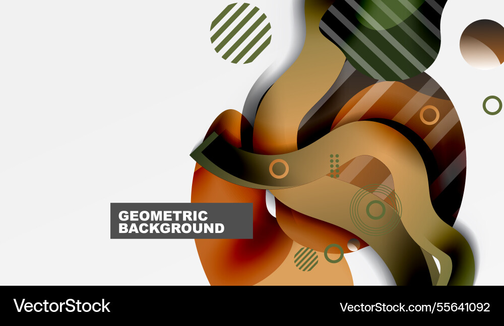 Vibrant abstract background overlapping shapes Vibrant abstract background overlapping shapes vector image
