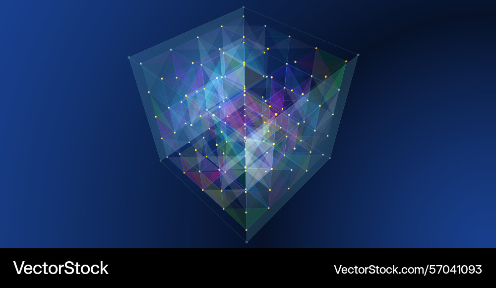 Abstract sound equalizer color dots data music Vector Image