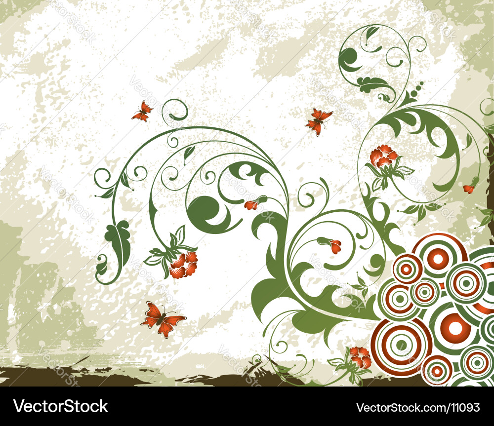 Background flower Royalty Free Vector Image - VectorStock