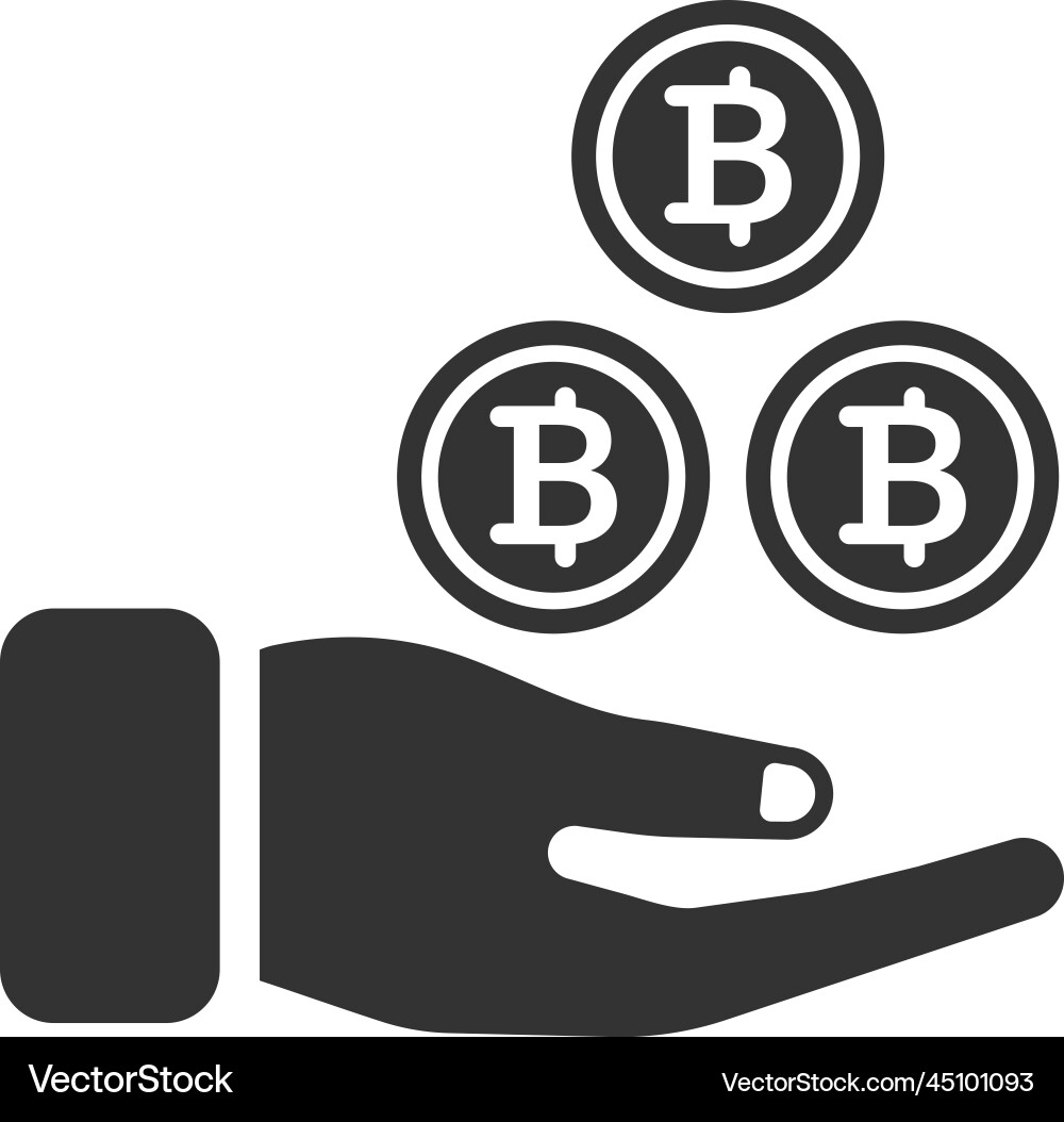 Bitcoin profit icon (45101093) – Royalty-Free Vector | VectorStock
