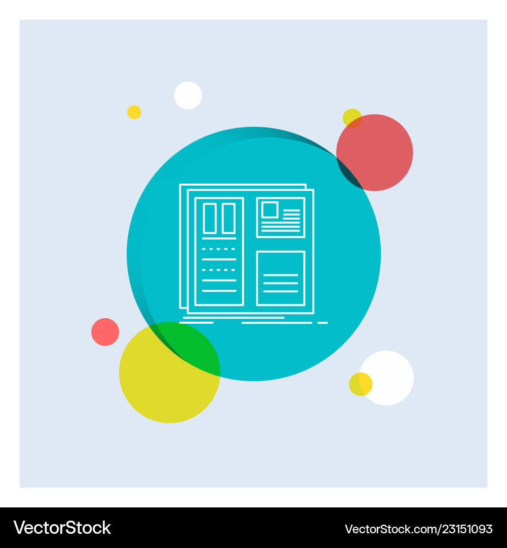 Design grid interface layout ui white line icon Design grid interface layout ui white line icon vector image