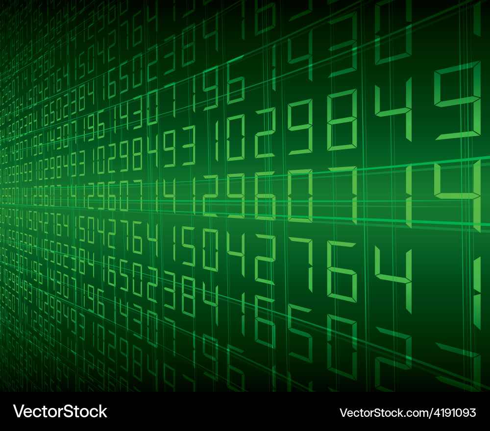 Digital Code Background Vector Image