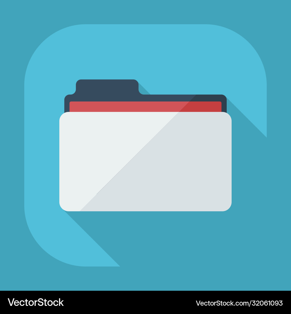 Flat modern design with shadow icons folder Flat modern design with shadow icons folder Vector Image