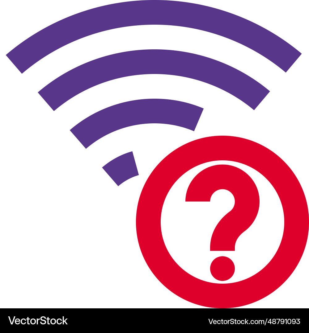 Password required for wireless connection Vector Image