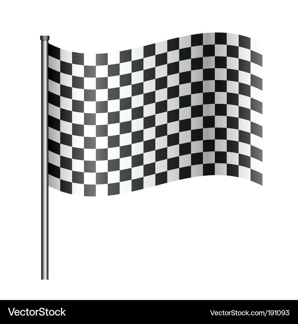 Racing Checkered Flag Royalty Free Vector Image