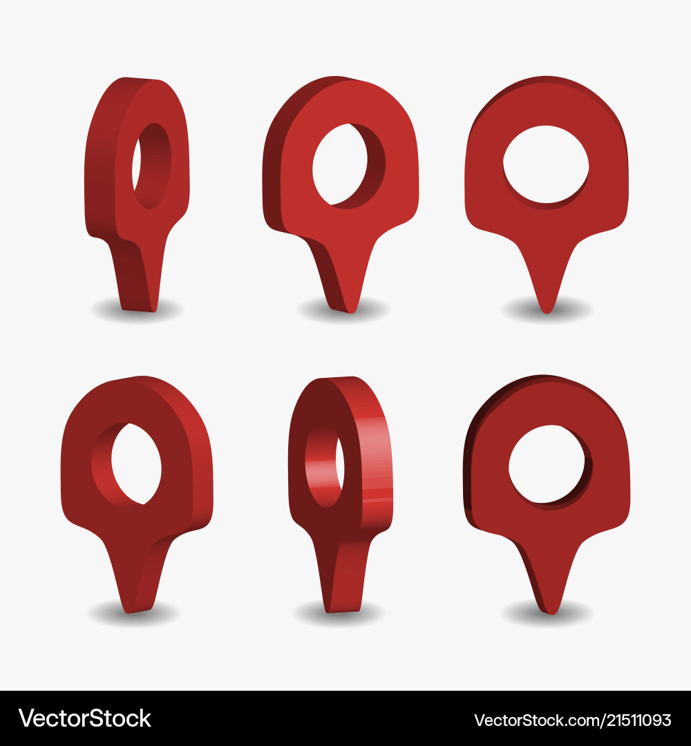 Red map pointer Red map pointer vector image