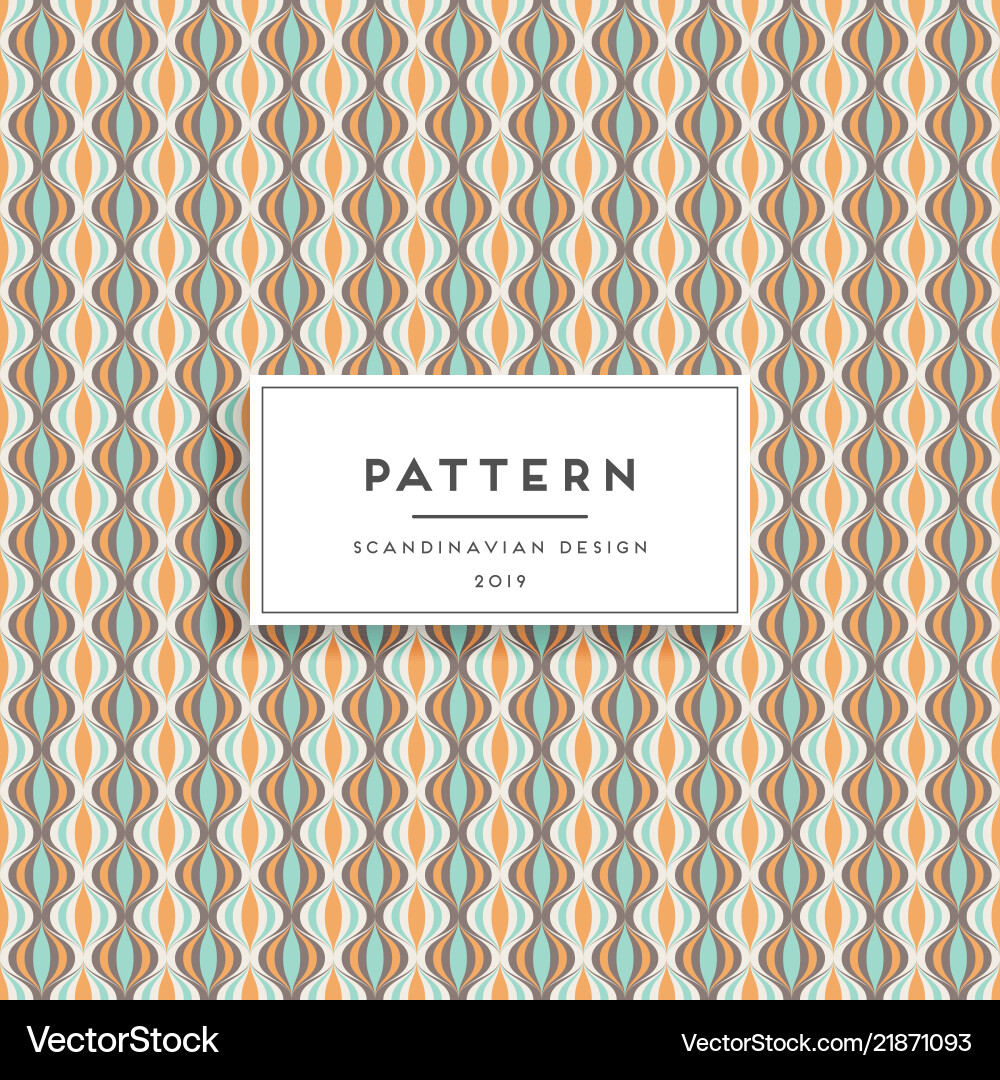 Scandinavian seamless pattern fabric print design Vector Image