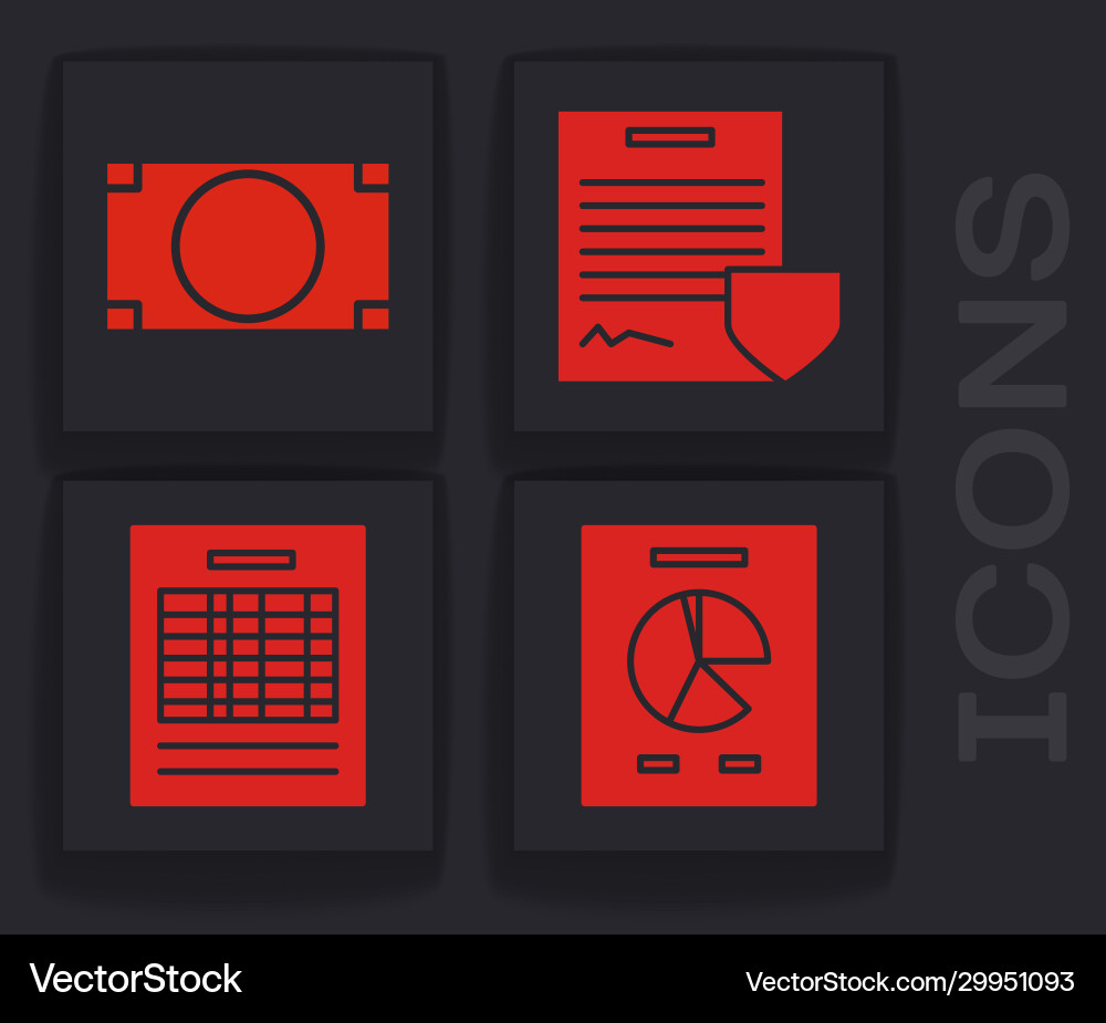 Set document with graph chart stacks paper money Set document with graph chart stacks paper money vector image