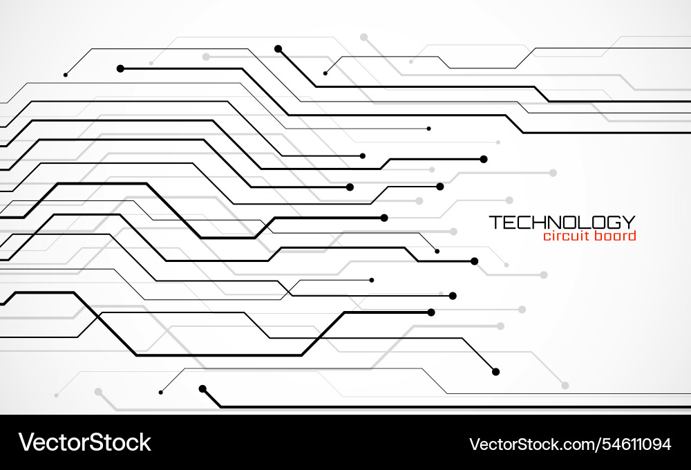 Abstract background with circuit board technology Vector Image