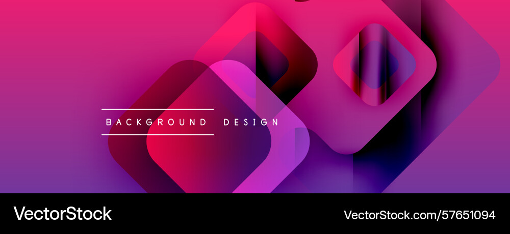 Abstract geometric shapes overlap creating Vector Image